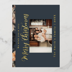 kerstfoto folie feestdagen briefkaart