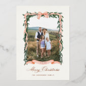 kerstfoto folie feestdagenkaart (Voorkant)