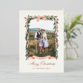 kerstfoto folie feestdagenkaart (Staand Voorkant)