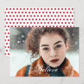 Kerstfoto Geloof Feestdagenkaart (Voorkant / Achterkant)