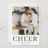 kerstfoto | Green Cheer | Happy Holiday (Voorkant)