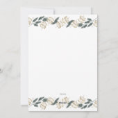 KERSTFOTO KAART | Kerst Aquarel Pijnbomen (Achterkant)