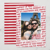 Kerstfoto kaart *Kerst Graffiti* (Voorkant / Achterkant)