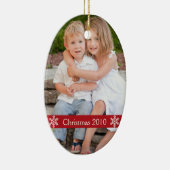 kerstfoto keramisch ornament (Rechts)