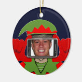 kerstfoto keramisch ornament (Links)