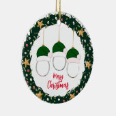 kerstfoto keramisch ornament (Rechts)