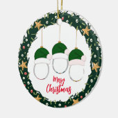 kerstfoto keramisch ornament (Links)