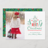 KERSTFOTO KERSTKAART | Kerst Volkskunst Engel (Voorkant / Achterkant)