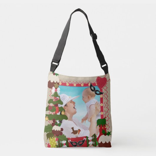kerstfoto-Lijst Crossbody Tas (Voorkant)