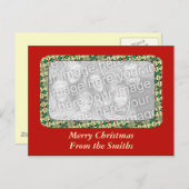 kerstfoto-Lijst Feestdagenkaart (Voorkant / Achterkant)