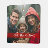 Kerstfoto-Lijst - Modern Keramisch Ornament (Links)