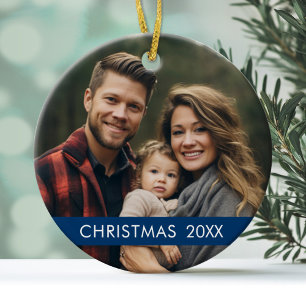 Kerstfoto-Lijst - Modern Keramisch Ornament