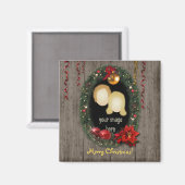 kerstfoto Magnet Magneet (Voorkant / Achterkant)