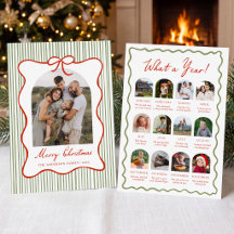 Kerstfoto met Fantasievolle Rode Strik Jaaroverzic