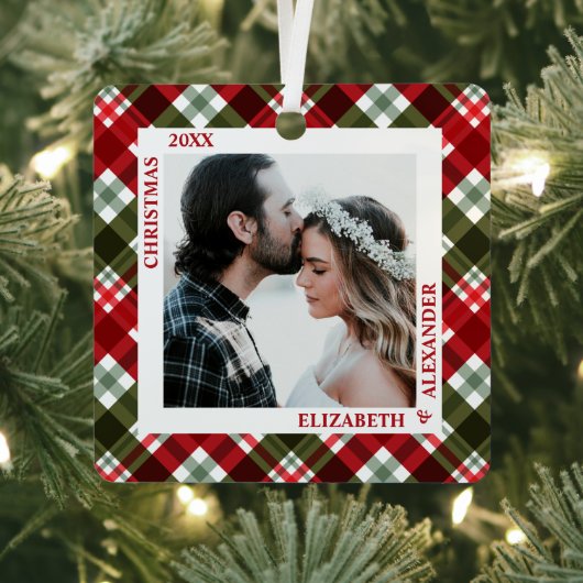 kerstfoto metalen ornament (Insitu)