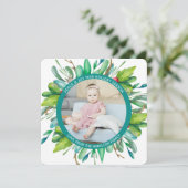 kerstfoto op maat feestdagenkaart (Staand voorkant)