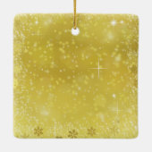 kerstfoto op maat keramisch ornament (Achterkant)