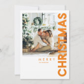 kerstfoto | Oranje kerst (Voorkant)