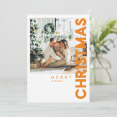 kerstfoto | Oranje kerst (Staand voorkant)