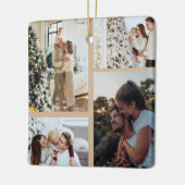 Kerstfoto Ornament, Fotocollage Kerst Keramisch Ornament (Links)