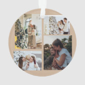 Kerstfoto Ornament, Fotocollage Kerst Ornament (achterkant)