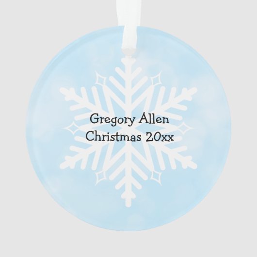 Kerstfoto Ornament Keepomwille (achterkant)