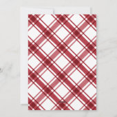 Kerstfoto Red Pset Feestdagenkaart (Achterkant)