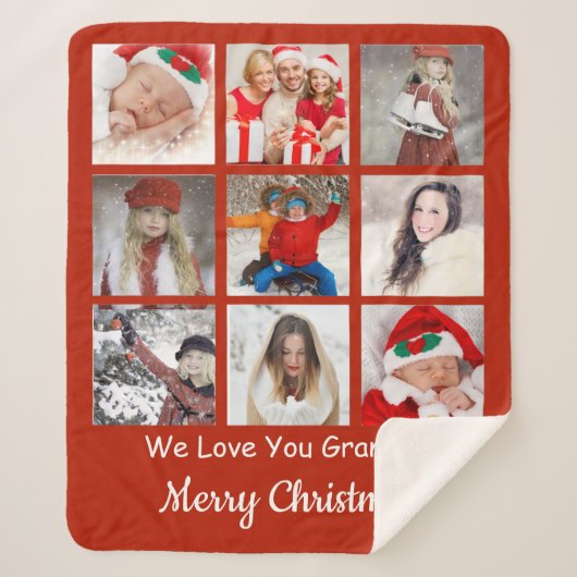 Kerstfoto Sherpa Blanket Sherpa Deken (Voorkant)