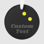 kerstfoto-siercadeau voor squash-speler ornament (voorkant)