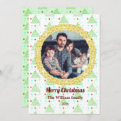 Kerstfoto sjabloon Kerstkaart (Voorkant / Achterkant)