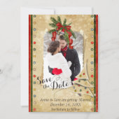 kerstfoto: sla de datum op save the date (Voorkant)