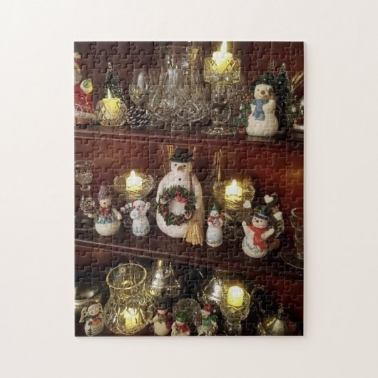kerstfoto Snowman FUN Legpuzzel (Verticaal)