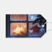 Kerstfoto Vakantie Cadeau Label Cadeaulabel (Voorkant (Horizontaal))