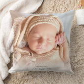 Kerstfoto van de baby's eerste levensjaar kussen (Deken)