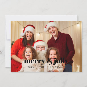 Kerstfoto van een stijlvol gezin, vrolijk en helde feestdagenkaart
