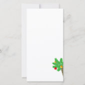 Kerstfoto van gedecorbeerde palmbomen (Achterkant)