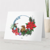 Kerstfoto van katten per jaar kaart (Achterkant)