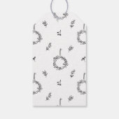 Kerstfoto van pasgetrouwden 'Merry & Married' Cadeaulabel (Achterkant)