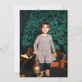 Kerstfoto Verjaardag Kaart (Achterkant)