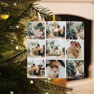 kerstfoto voor collage   Happy Holiday Keramisch Ornament