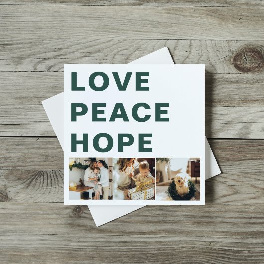kerstfoto voor collage | Love Peace Hope