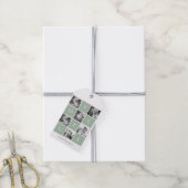 kerstfoto voor collage | Pastel Green Joyful Cadeaulabel (Met Touw)