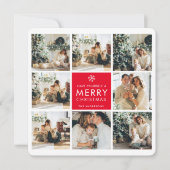 kerstfoto voor collage | Vrolijk kerstfeest | Rood (Voorkant)