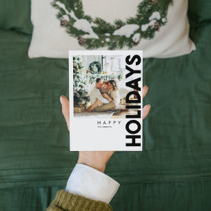 kerstfoto Zwarte Happy Holiday