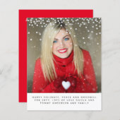 kerstfotobudgetjaar in Review Letter (Voorkant / Achterkant)