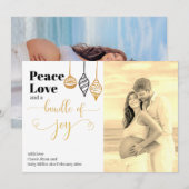 Kerstfotobundel voor zwangerschap aankondiging (Voorkant / Achterkant)