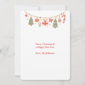 Kerstfotokaart Bedankkaart (Achterkant)