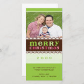 KERSTFOTOKAART:: candyfloss 2 Feestdagenkaart (Voorkant / Achterkant)