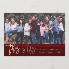 Kerstfotokaart *Dit is ons* Kaart