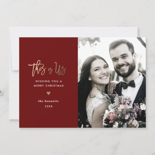 Kerstfotokaart *Dit is ons* Kaart (Voorkant)